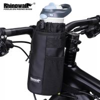 2023¤ Rhinowalk Bike Bottle Holder Cycling Water Bottle Carrier Pouch Insulated Kettle MTB Road Bicycle Handlebar Bag Accessories