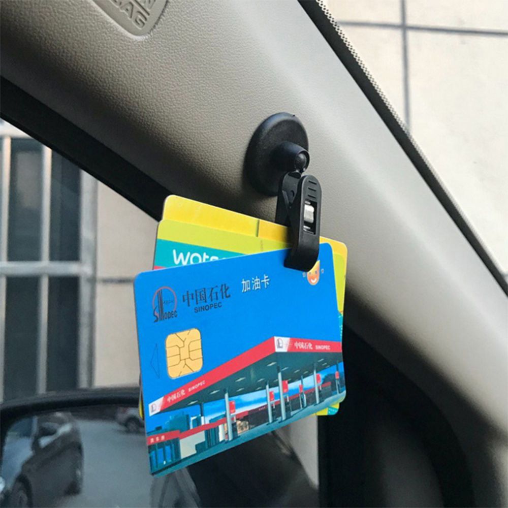 Interior Sution Cup Plastic Vehicle Curtain Fixing Tools Bill Holder Car Window Mount Sution Clip Auto Towel Ticket Fastener Card Clamp