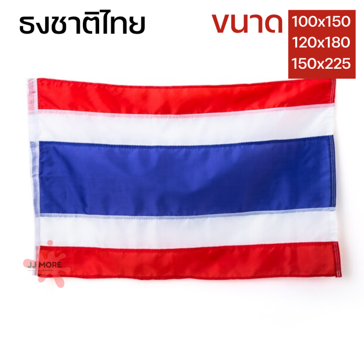 ธงชาติไทย-คุณภาพดี-ขนาดกลาง-เหมาะกับเสาสูง-2-5-3-เมตร