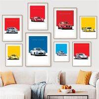 HD พิมพ์บทคัดย่อ Racing GTR รถ Vintage Nordic Modern Wall Art ภาพภาพวาดผ้าใบห้องนั่งเล่นตกแต่งบ้าน Cuadros