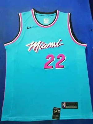 Ready Stock Ready Stock Mens No.22 Jimmy Butler Miami Heat 2019-20 Season Swingman Jersey - Blue