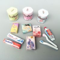 mini Daily wash paper soap mask charm Toothpaste toothbrush doll house diy decoration stationery for barbie blythe doll use