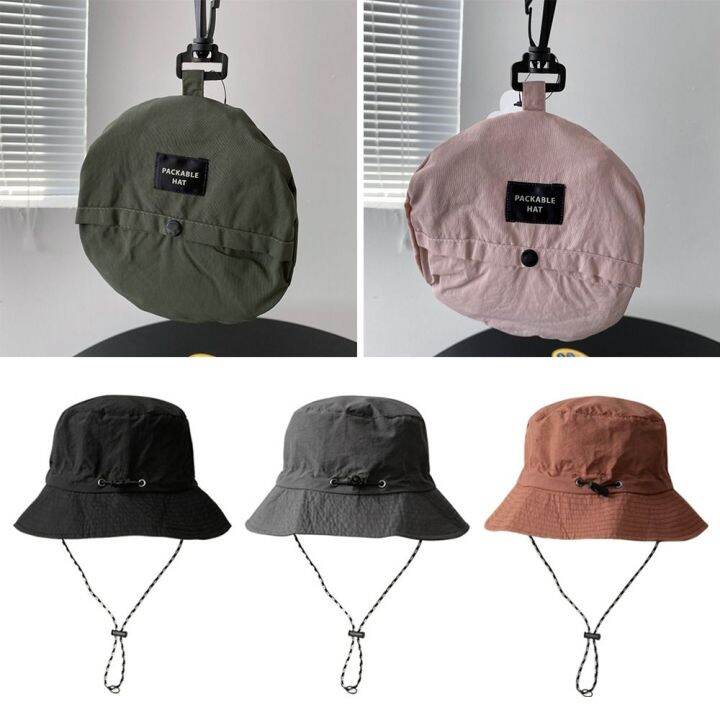 okdeals-เดินป่าตั้งแคมป์หมวกปานามาหมวกแก๊ปใส่ตกปลาหมวกบังแดด-topi-bucket-ป้องกันแสงแดดแห้งเร็วกันน้ำ