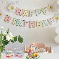 【hot】❅♕  Coreano Little Birthday Banner Ins Happy Banners Decorações de festa para menina crianças Photo