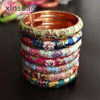 XINSU38แบบดั้งเดิมวินเทจ Cloisonne หัตถกรรมเคลือบเครื่องประดับกำไลข้อมือเครื่องประดับ