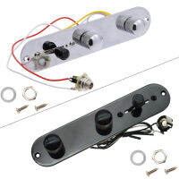 [พร้อมสต็อก] Prewired Control PLATE 3-Way SWITCH สำหรับ Fender Tele Telecaster พร้อม SOCKET