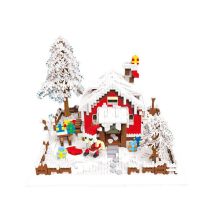 【ร้อน】 Santa Clauscottableet DIYWinter HouseBuilding BrickFor Children