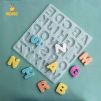 แม่พิมพ์คุ้กกี้เรซินอีพ็อกซี่26ตัวอักษรภาษาอังกฤษสำหรับใช้ในครัวแม่พิมพ์เครื่องมืออบขนมเค้กไม่มีกลิ่นแม่พิมพ์ช็อกโกแลตซิลิโคน