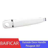 Baificar แบรนด์ใหม่ด้านหน้าซ้ายนอกภายนอกมือจับประตูสีขาวสำหรับเปอโยต์307 308 408ซีตรองรุ่นเก่า C-Quatre C5