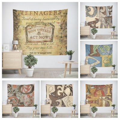 【CW】♈  wall decoration home aesthetics tapestry rural nostalgia hanging large fabric autumn bedroom shading
