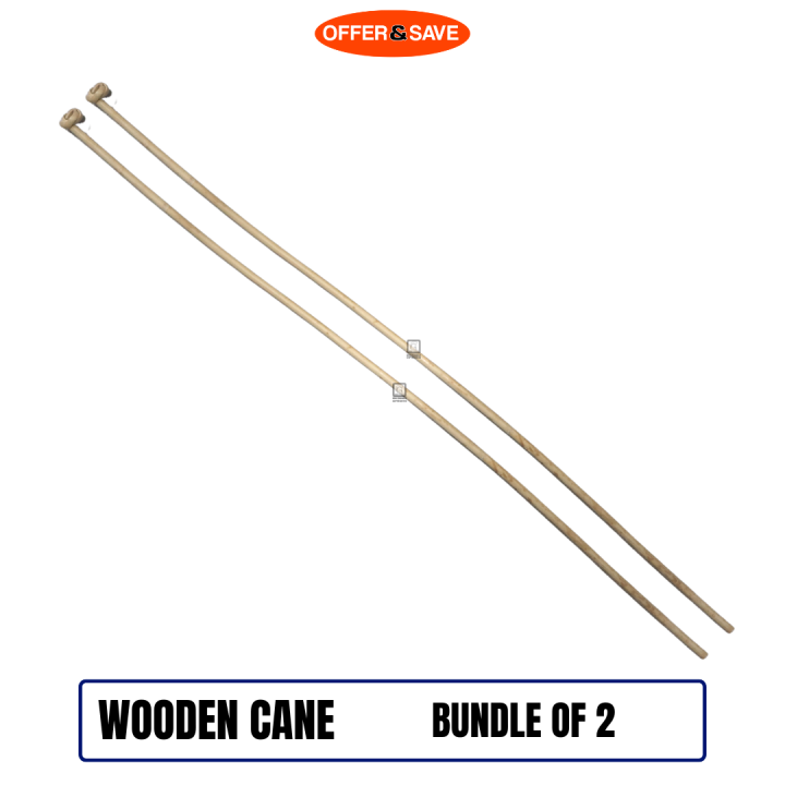 [Bundle of 2] ONS Rattan Wooden Cane Children Cane Lazada Singapore