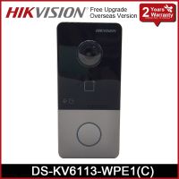 Hikvision กริ่งประตู2MP แบบ POE แบบดั้งเดิม DS-KV6113-WPE1หลายภาษาวีดีโออินเตอร์คอมไร้สาย WIFI สถานีโทรศัพท์ประตูวิลล่า IP65