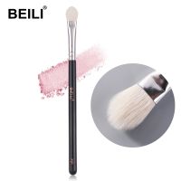 BEILI 1Pc สีดำอายแชโดว์แปรงแต่งหน้า Professional Crease Blending Eye Shader แปรงแต่งหน้าขนแพะ Pinceaux Maquillage