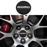 ✑ஐ 4pcs 56mm 60mm 65mm 68mm MOMO Car emblem Wheel Center Hub Cap Rim refit Creative badge covers deFcoration sticker accessories