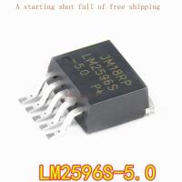 10ชิ้นใหม่ SMD TO-263-5 LM2596S-5.0 5โวลต์วงจรควบคุมแรงดันไฟฟ้า