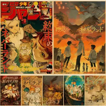 Japanese Anime The Promised Neverland Character Poster Wall Art