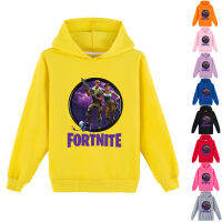 Fortnites เสื้อสเวตเตอร์ผ้าฝ้าย65% + โพลีเอสเตอร์35% ไฟเบอร์แขนยาวเด็กหญิงเด็กชายเสื้อฮู้ดอนิเมะเด็กผู้ชายเสื้อผ้าเด็ก9สี0000