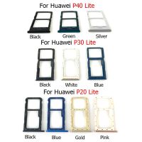 ถาดชิปซิมการ์ดสำหรับ Huawei P20 P30 P40 Lite อะแดปเตอร์ตัวยึดช่องเสียบบัตรไมโครซิมการ์ด SD ใหม่สำหรับโทรศัพท์เปลี่ยนชิ้นส่วนซ่อมแซมด้วยขา LKT37121อะไหล่