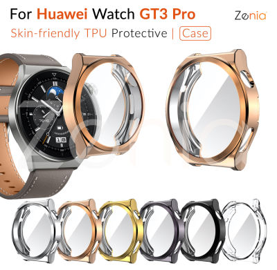 Zenia TPU เคสนาฬิกากันกระแทก,เคส TPU ป้องกันนาฬิกามีหลายสีให้เลือกสำหรับ Huawei Watch GT3 Pro GT 3 Pro 46Mm 43Mm อุปกรณ์เสริมป้องกันรอบด้าน