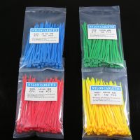 [HOT BAJQUUIXDIN 579] 100Pcs 3X100Mm Reusable สีสันมาตรฐาน Self Locking พลาสติกไนลอนสายผูกลวด Zip Tie