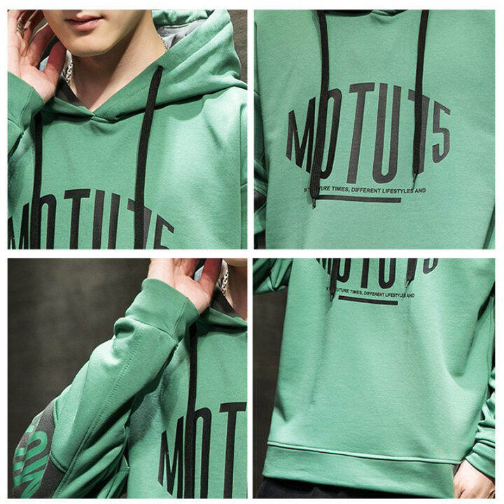 asrv-เสื้อฮู้ดชาย-เสื้อมีฮู้ดผู้ชาย-hoodie-เสื้อกันหนาว-ผู้ชาย-เสื้อมีฮู้ดแบบสวมหัวแขนยาวบางพิมพ์ตัวอักษรของผู้ชายเสื้อกันหนาวมีฮู้ดเสื้อกีฬาแขนยาวทรงหลวม