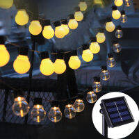 102030 LED Globe Ball Solar String Light แขวนไฟสวน String สำหรับระเบียงกลางแจ้งตกแต่งระเบียง IP65 Xmas Party Garland