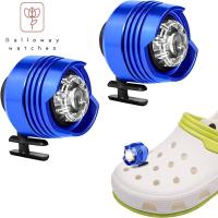 GALLOWAY ไฟวิ่งสำหรับกีฬากลางแจ้ง,ไฟไฟฉาย LED รองเท้า Croc น้ำหนักเบาไฟหน้าสำหรับรองเท้าเตือนจระเข้ตะเกียงตั้งแคมป์เดินป่า