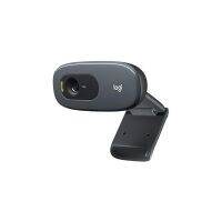 Logitech เว็บแคม C270n HD 720P การสตรีมมิ่งแบบกะทัดรัดดีไซน์เรียบง่ายสำหรับเครื่องพีซีติดกล้องเว็บแคมเว็บแคมสีดำของวินโดวส์แม็ค Chrome รับประกันฟรี2ปี