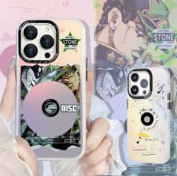 เคส Hp เคสโทรศัพท์ Infinix Hot 30i 11 Play Hot 10 Play Hot 10 Lite Smart 7 Smart 6 Smart 5 JoJo บันทึกผจญภัยแบบแปลกประหลาดซีดีเพลงไล่ระดับสีเคสแข็งฝน