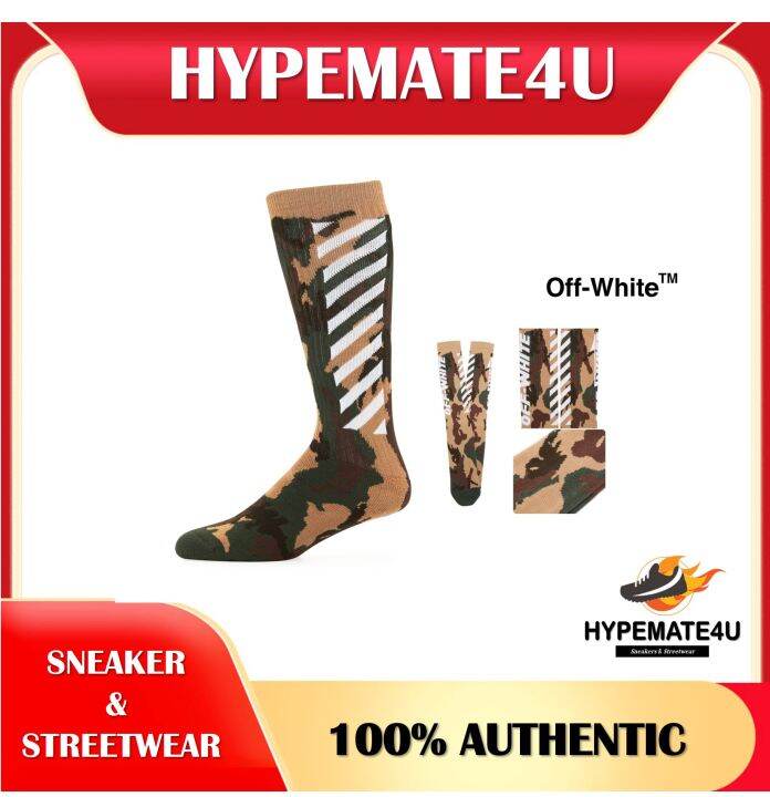 Off-White Camouflage Wing-Off Socks (Men) | Lazada