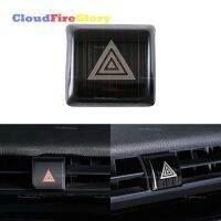 Cloudfireglory For Toyota Camry 70 XV70 2018 2019 2020 Car Emergency Light Lamp Switch Trim Cover Sticker Black Brushed