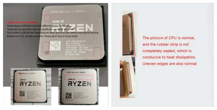  New AMD Ryzen 5 5500 R5 5500 3.6GHz Six-Core Twelve-Thread CPU  Processor 7NM 65W L3=16M 100-000000457 Socket AM4 NO Fan : Electronics