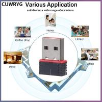 CUWRYG 2ชิ้นการ์ดเครือข่าย USB คอมพิวเตอร์ RTL8188ดองเกิล WiFi USB เครื่องรับสัญญาณเครือข่ายอะแดปเตอร์เครือข่ายไร้สาย