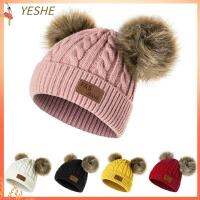 YESHE Fashion Winter Warm Cute Hemming Hat Knitted Hats Toddler Cap Baby Beanie