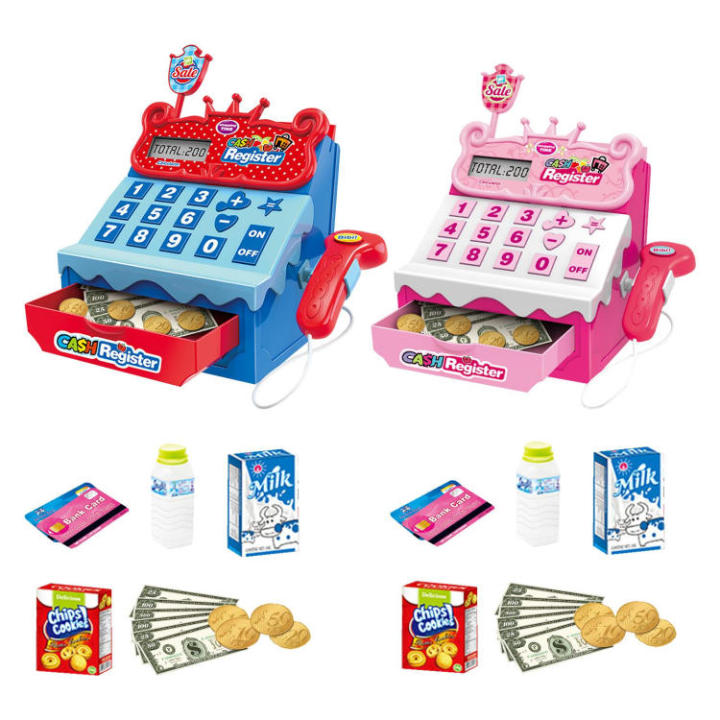 Cash Register Toy Play Cash Register Realistic Cash Register For Kids