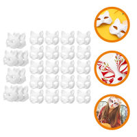 UEETIQ【Hot Sale】 30 ชิ้น Masquerade Blank Cat s หน้ากากคอสเพลย์หน้ากาก DIY Unpainted Cat