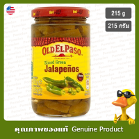 โอลด์เอลปาโซพริกฮาลาปิโนสไลซ์สีเขียว 215กรัม - Old El Paso Sliced Green Jalapenos 215g