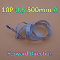 1-100pcs New FFC FPC flat flex cable 0.5mm pitch 10 pin Forward Length 500mm Ribbon Flex Cable 10pin 10P Wires  Leads Adapters