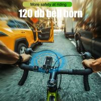 4000Mah Smart Induction Bicycle Front Light Set USB Rechargeable 800 Lumen LED Head Light With Horn Bike Lamp Cycling Flashlight