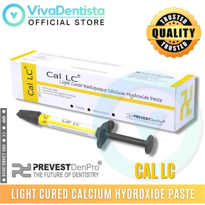 PREVEST DENPRO Cal LC Light Cure Calcium Hydroxide Paste Dental Base Cavity Liner Lazada PH
