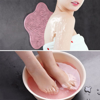 Silicone Bath Foot Massage Pad Mat Shower Back Massage Cushion Brush Suction Cup Bathroom Non-slip Bath Mat Anti Skid Pad