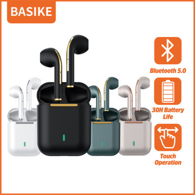 【ส่งจากไทย⚡️】BASIKE หูฟัง หูฟังบลูทูธ หูฟังBluetooth หูฟังไร้สาย TWS หูฟังสำหรับเล่นเกม หูฟังเพลง หูฟังสเตอริโอในหู หูฟังสำหรับ OPPO VIVO Samsung