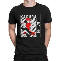 Kagura T Shirt MenS Pure Cotton Humorous T-Shirts Round Neck Gintama Tee Shirt Short Sleeve Tops Printed