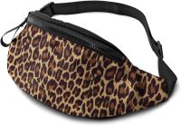 Animal Leopard Waist Pack Bag for Men Women Running Belt Bags Hip Bum Bag with Adjustable Strap Bum Bag for Travel Sports Running Belt
