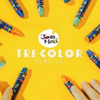 ดินสอสีไม้ สีไม้ 3 สีในแท่งเดียว Joanmiro