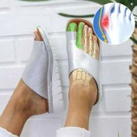 COD genuine ◆Women Fashion Outdoor Sandals Bunion Corrector Shoes Feet Correct Flat Sole Beach Slippers