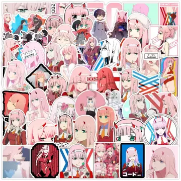 Anime. Darling in the FranXX art. Zero Two. Kokoro. Miku. Ichigo. Ikuno  Sticker for Sale by LezaZechel