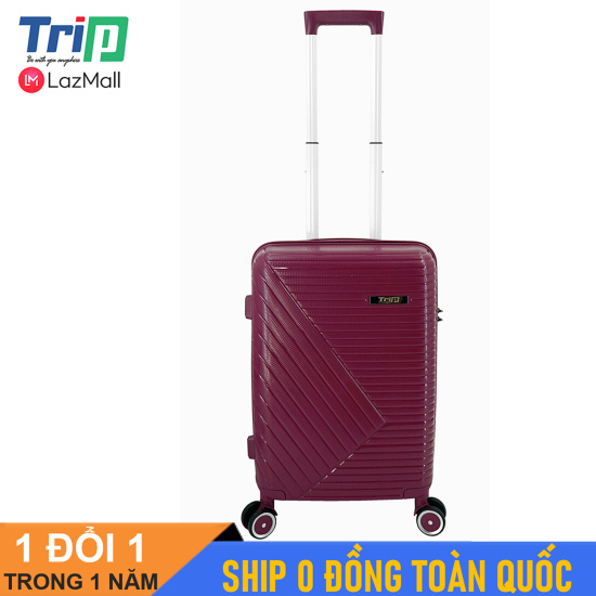 Miễn phí ship vali trip cao cấp nhựa dẻo chống bể pp108 có 3 size bảo hành - ảnh sản phẩm 9