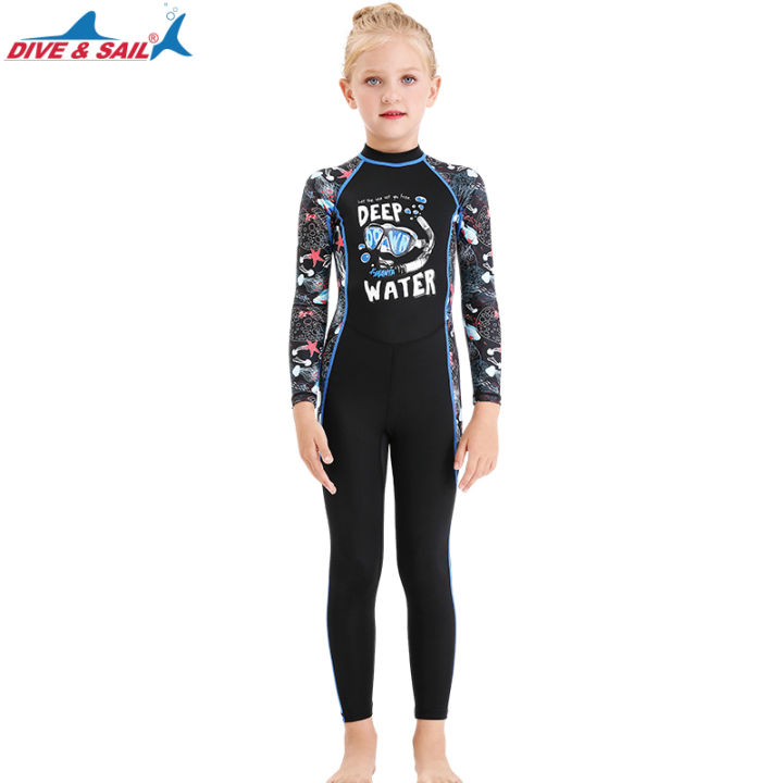 lazaralife-เด็กชุดดำน้ำ-one-ชิ้นเด็กเยาวชน-scuba-ชุดดำน้ำ-jumpsuit