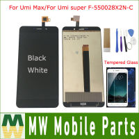 【☑Fast Delivery☑】 jing0saf 1ชิ้น/ล็อตสำหรับ Umi สูงสุด/สำหรับ F-550028x2n-c Umi Super ตัวแสดงอ่านแอลซีดีเปลี่ยนหน้าจอสัมผัสสีดำสีขาวพร้อมชุดอุปกรณ์